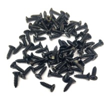 Siyah 1000 Adet Klips Vidası 2,2x6,5 mm YHB - Konik Başlı Kutu, Sandık, Ayak, Askı,  Mini Vida