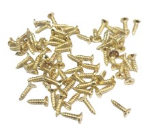 Sarı 1000 Adet Klips Vidası 2,2x7,5 mm YHB - Konik Başlı Kutu, Sandık, Ayak, Askı,  Mini Vida