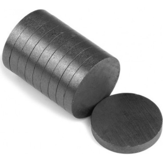 toptan-xml-dropshipping-1000 Adet Siyah Mıknatıs 15x3mm - Silindir Ferrit / Seramik Mıknatısı