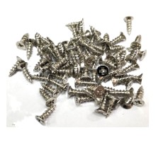 Nikel 1000 Adet Klips Vidası 2,3x7,5 mm YHB, İthal - Konik Başlı Kutu Ayak, Askı,  Mini Vida