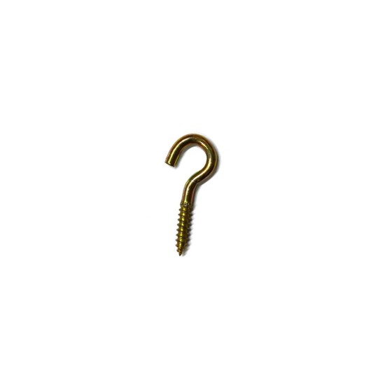 toptan-xml-dropshipping-200 Adet Piton 16x30 Açık, 10x25 mm, Sarı Renk - Asma ve Sabitleme, Vidalı Çengel Kanca