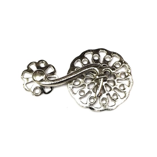 toptan-xml-dropshipping-Nikel 50 Adet Zamak Çengel Kilit 56x33 mm - Yuvarlak, Karşılıklı Mobilya, Dolap, Sandık, Kutu, Kapak Çengel Kilidi