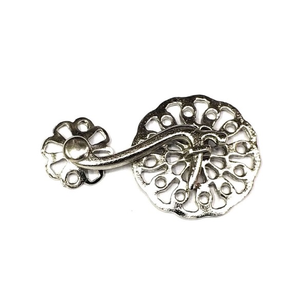 toptan-xml-dropshipping-Nikel 50 Adet Zamak Çengel Kilit 56x33 mm - Yuvarlak, Karşılıklı Mobilya, Dolap, Sandık, Kutu, Kapak Çengel Kilidi