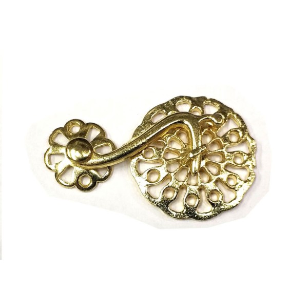 toptan-xml-dropshipping-Sarı 50 Adet Zamak Çengel Kilit 56x33 mm - Yuvarlak, Karşılıklı Mobilya, Dolap, Sandık, Kutu, Kapak Çengel Kilidi