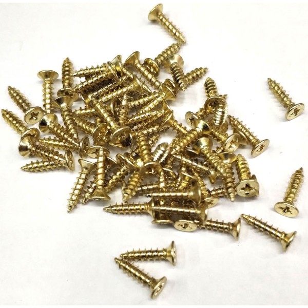 toptan-xml-dropshipping-Sarı 1000 Adet Klips Vidası 2,3x9,5 mm YHB, İthal - Konik Başlı Kutu Ayak, Askı,  Mini Vida