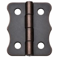 Antik Bakır 100 Adet Papatya Menteşe Düz 30x23 mm - Dekoratif Çerçeve Fener Kutu Menteşesi