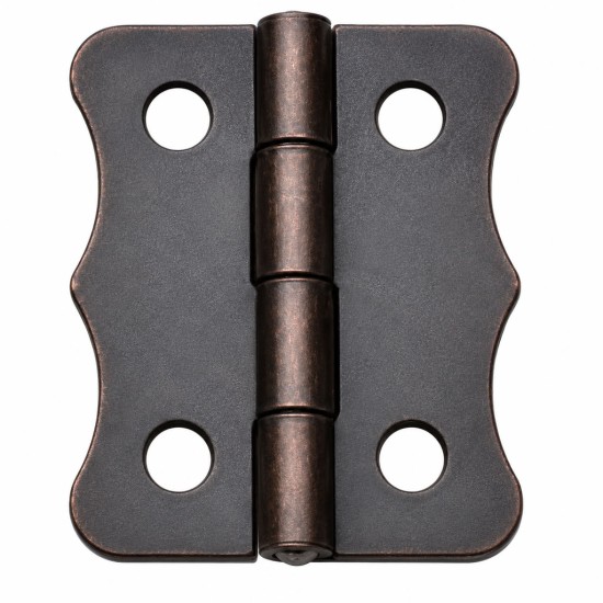 toptan-xml-dropshipping-Antik Bakır 100 Adet Papatya Menteşe Düz 40x30 mm - Dekoratif Çerçeve Fener Sandık Kutu Menteşesi