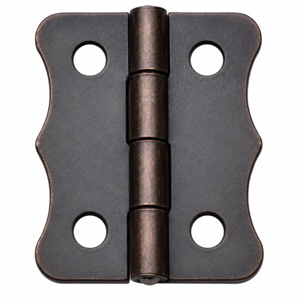 toptan-xml-dropshipping-Antik Bakır 100 Adet Papatya Menteşe Düz 30x23 mm - Dekoratif Çerçeve Fener Kutu Menteşesi