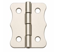 Nikel 100 Adet Papatya Menteşe Düz 36x24 mm - Dekoratif Çerçeve Fener Sandık Kutu Menteşesi