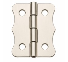 Nikel 100 Adet Papatya Menteşe Düz 36x24 mm - Dekoratif Çerçeve Fener Sandık Kutu Menteşesi