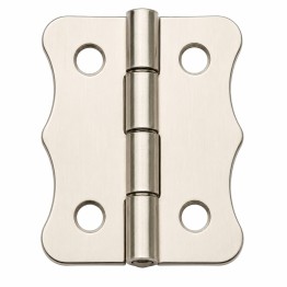 Nikel 100 Adet Papatya Menteşe Düz 30x23 mm - Dekoratif Çerçeve Fener Kutu Menteşesi