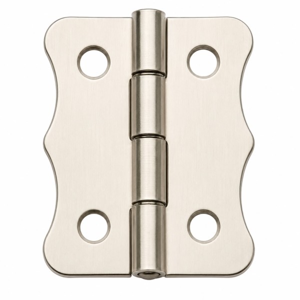 toptan-xml-dropshipping-Nikel 100 Adet Papatya Menteşe Düz 30x23 mm - Dekoratif Çerçeve Fener Kutu Menteşesi