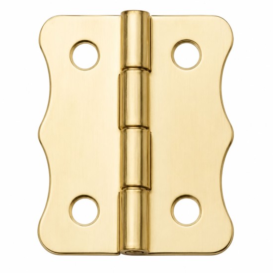toptan-xml-dropshipping-Sarı 100 Adet Papatya Menteşe Düz 40x30 mm - Dekoratif Çerçeve Fener Sandık Kutu Menteşesi
