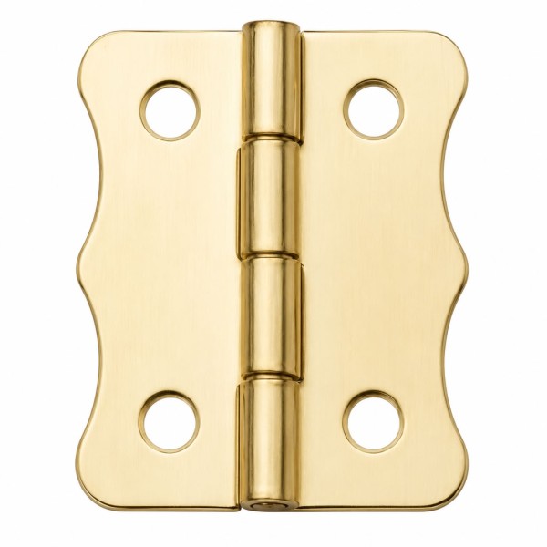 toptan-xml-dropshipping-Sarı 100 Adet Papatya Menteşe Düz 36x24 mm - Dekoratif Çerçeve Fener Sandık Kutu Menteşesi