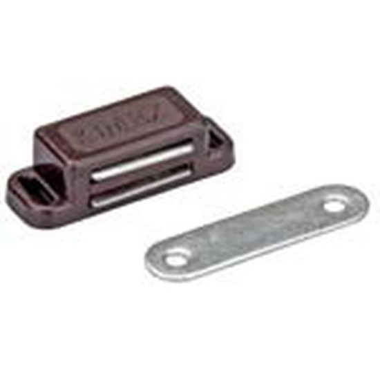 toptan-xml-dropshipping-Kahve 50 Adet Mıknatıslı Çıtçıt İthal 45x17 mm - Sandık, Kutu, Mobilya ve Dolap Kapağı Manyetik Tutucu