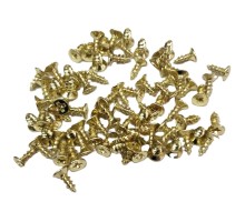 Sarı 1000 Adet Klips Vidası 2,3x6 mm YHB, İthal - Konik Başlı Kutu Ayak, Askı,  Mini Vida