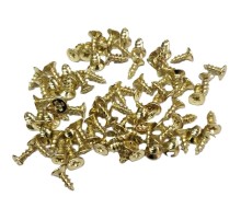 Sarı 1000 Adet Klips Vidası 2,3x6 mm YHB, İthal - Konik Başlı Kutu Ayak, Askı,  Mini Vida