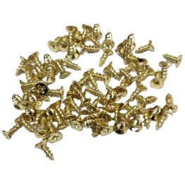 Sarı 1000 Adet Klips Vidası 2,3x6 mm YHB, İthal - Konik Başlı Kutu Ayak, Askı,  Mini Vida