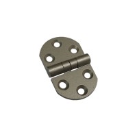 20 Adet Alüminyum Oval Menteşe 30x49 mm - Yönsüz, Şık, Hafif ve Dayanıklı Dolap, Pano, Kapak Menteşesi