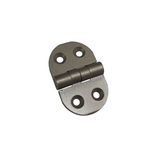 20 Adet Alüminyum Oval Menteşe 25x39 mm - Yönsüz, Şık, Hafif ve Dayanıklı Dolap, Pano, Kapak Menteşesi