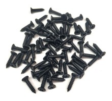 Siyah 1000 Adet Klips Vidası 2,2x9,5 mm YHB - Konik Başlı Kutu, Sandık, Ayak, Askı,  Mini Vida