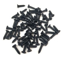 Siyah 1000 Adet Klips Vidası 2,2x9,5 mm YHB - Konik Başlı Kutu, Sandık, Ayak, Askı,  Mini Vida