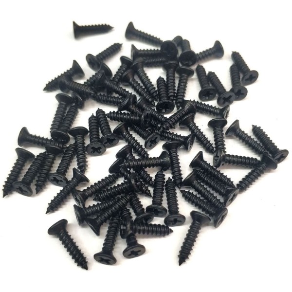 toptan-xml-dropshipping-Siyah 1000 Adet Klips Vidası 2,2x9,5 mm YHB - Konik Başlı Kutu, Sandık, Ayak, Askı,  Mini Vida