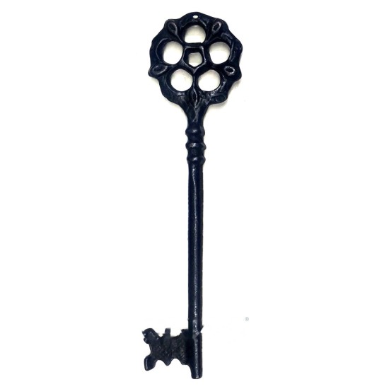 toptan-xml-dropshipping-Çiçek Dekoratif Anahtar, 220x56 mm - Büyük Boy, Vintage, Retro, Çiçekli Stil Süs Aksesuar Anahtar