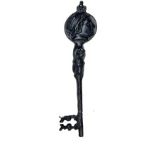 Sezar Figürlü Dekorartif Büyük Anahtar, 270x66 mm - Antik Tarihi Vintage Biblo Süs Anahtarı
