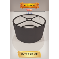 Antrasit Gri Lambader Başlığı 35 CM Mega Boy