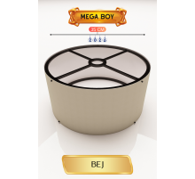 Bej Lambader Başlığı 35 CM Mega Boy