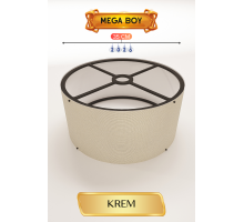 Krem Lambader Başlığı 35 CM Mega Boy