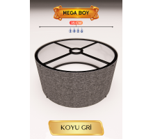 Koyu Gri Lambader Başlığı 35 CM Mega Boy