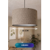 Vizon Kumaş Başlıklı Sarkıt Avize 35 CM