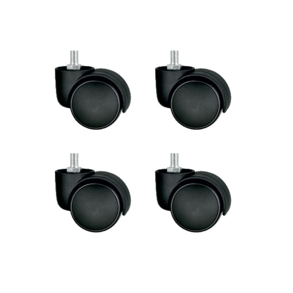toptan-xml-dropshipping-Bürosit Plastik Vidalı Teker - 50MM HKS152 - 4 Adet