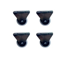 Furç Sabit Teker - 20x50 - Gri HKS180 - 4 Adet