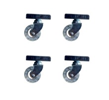 Furç Uzun-Sunta Bilyalı Teker - 20x50 - Şeffaf - 18MM HKS189 - 4 Adet