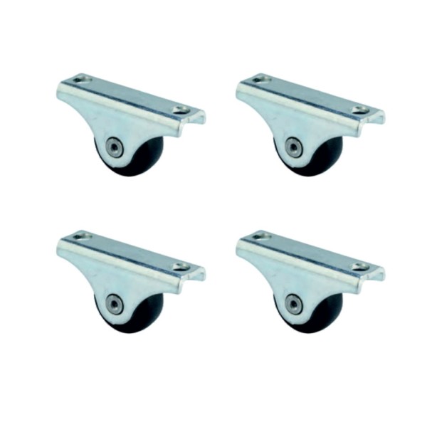 toptan-xml-dropshipping-Furç Sabit Teker - 20MM - Siyah HKS226 - 4 Adet