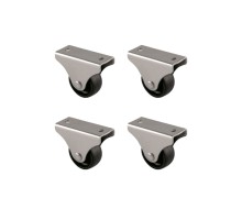 Furç Sabit Teker - 32MM - Siyah HKS228 - 4 Adet