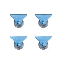 Furç Sabit Teker - 38MM - Şeffaf HKS237 - 4 Adet