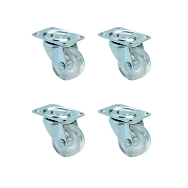 toptan-xml-dropshipping-Furç Tablalı Bilyalı Teker - 38MM - Şeffaf HKS240 - 4 Adet