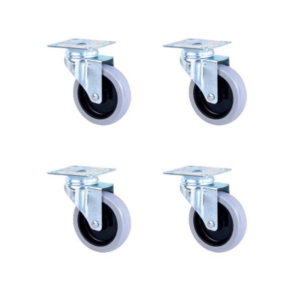 toptan-xml-dropshipping-Tablalı Bilyalı Teker - 20x75 - Siyah/Gri HKS251 - 4 Adet
