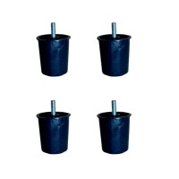 Baza Plastik Ayak - 58MM - Siyah M.3/8 HKS277 - 4 Adet