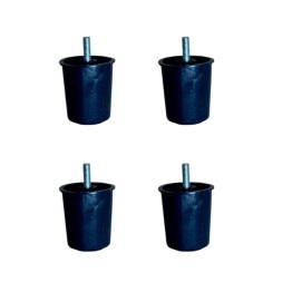Baza Plastik Ayak - 58MM - Siyah M.3/8 HKS277 - 4 Adet
