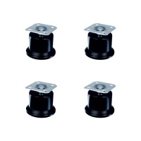 Bekleme Bingo Ayak Tablalı - 50MM - Siyah HKS280 - 4 Adet
