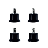 Bekleme Bingo Ayak Geçmeli Pimli - 50MM - Siyah 11MM HKS282 - 4 Adet