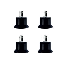 Bekleme Bingo Ayak Geçmeli Pimli - 50MM - Siyah 11MM HKS282 - 4 Adet