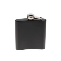 Siyah 9 OZ Çelik Cep Matarası