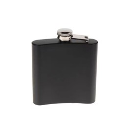 Siyah 9 OZ Çelik Cep Matarası
