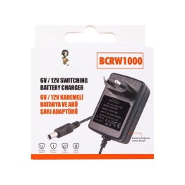 BCRW1000 6V/12V 1A Kademeli Batarya ve Akü Şarj Adaptörü